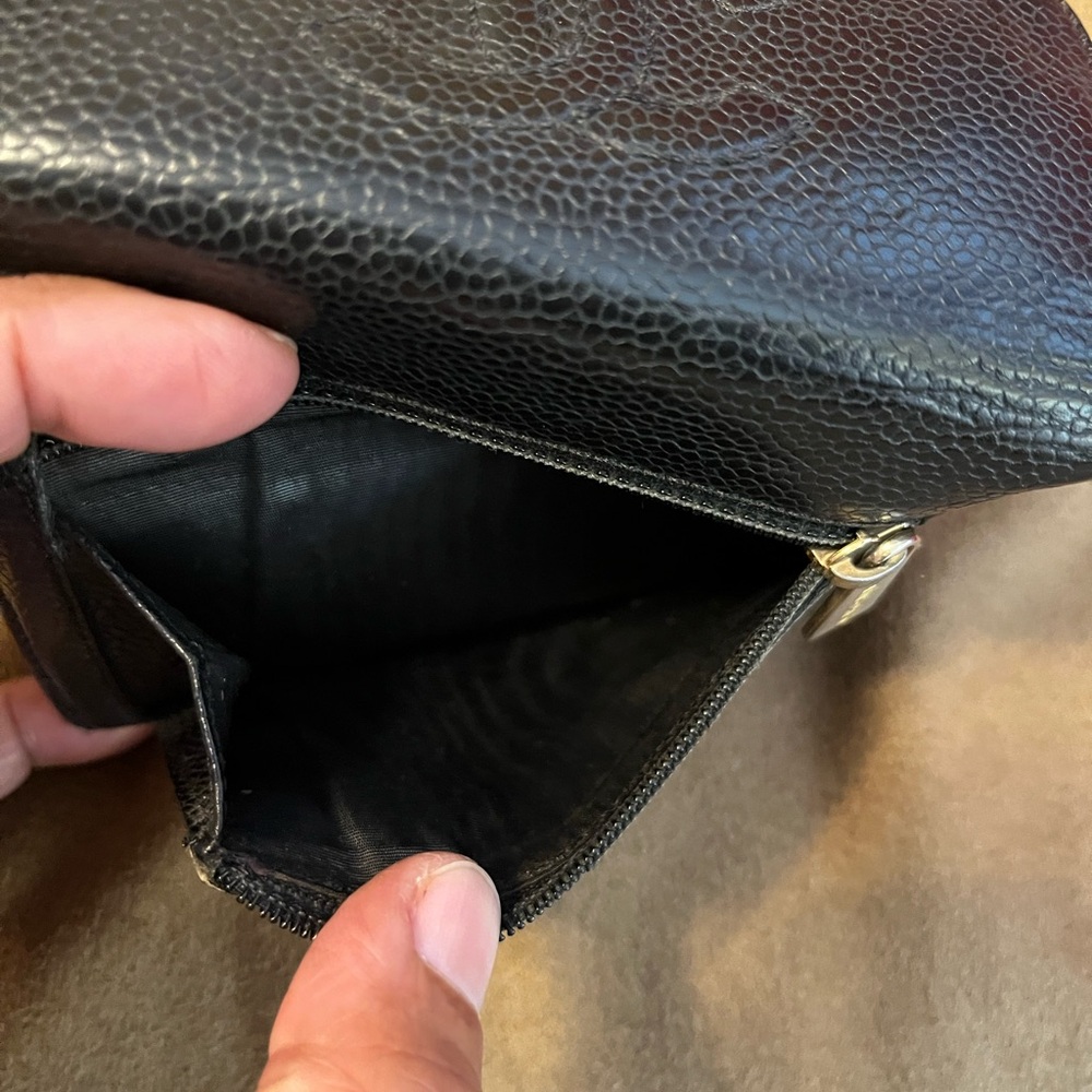 Chanel Black Leather Compact Wallet - Picture 5 of 15